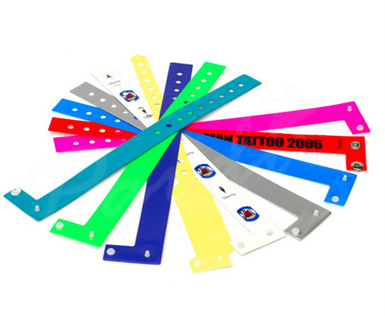 ISO 15693 NXP I CODE SLI Disposable Softer PVC RFID Wristband