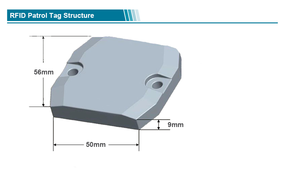 18000-6C UHF RFID Patrol Tag Metal Screw Mounted
