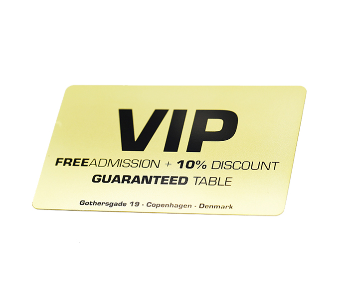 China Golden Metal Card for Promotion Gift