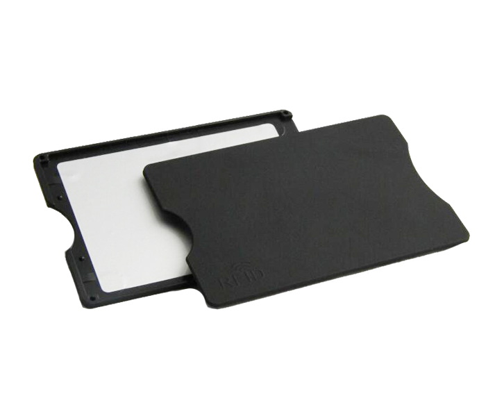Factory Customized Hard Plastic RFID Blocking ABS ID Card Holder for Credit Card