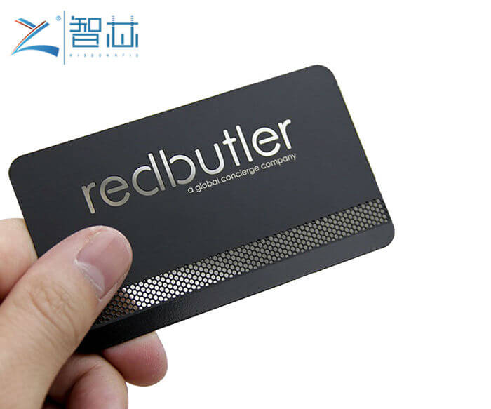 Stainless Steel Matt Black Metal Business Card