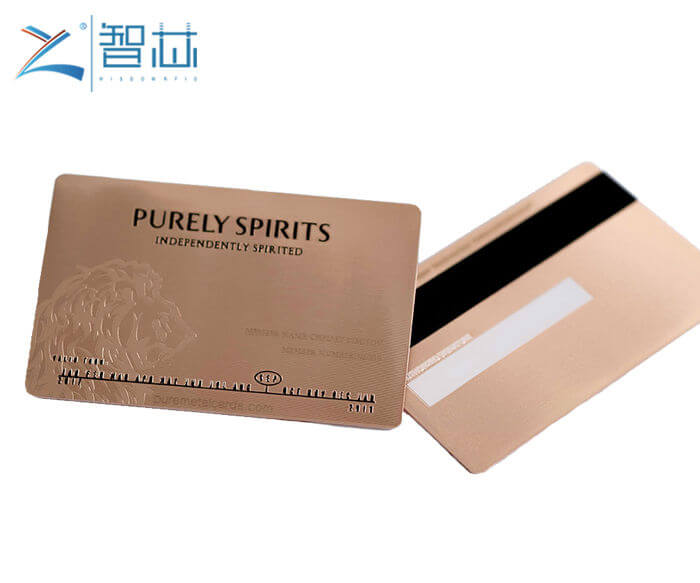 Electroplate Rose Gold Metal Card 