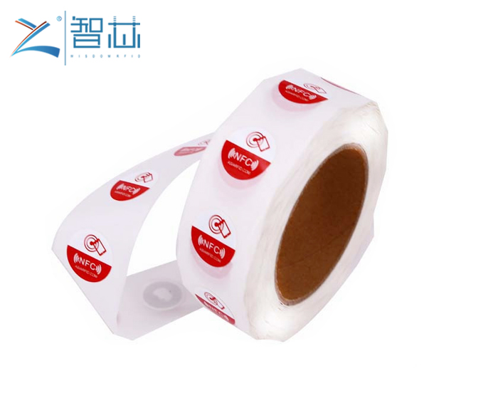 13.56Mhz Round Shape 25mm Size Print NFC Tags Mifare NFC Sticker  